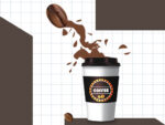 Füllen Sie die Kaffeetasse