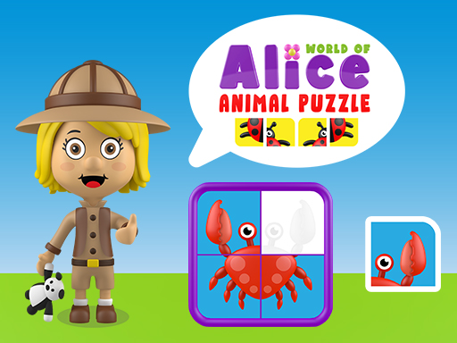 Puzzle „Globus der Alice-Tiere“